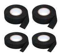 Ruban de Câbles Noir, Scotch Isolant Thermique, Ruban de Velours Résistant à la Chaleur, 2 Tailles (19mm×15m / 15mm×15m), pour l’organisation de Fils Automobiles Et la Création Florale