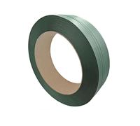 Ruban de cerclage PET 15,5 x 0,80 mm, vert, embossé.