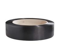 Ruban de cerclage PP 15,5 x 0,85 mm, noir, gaufré 1300 m