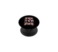 Ruban de cerf Coquette avec nœud esthétique, Mignon, Amant de cerf, Graphique PopSockets PopGrip Adhésif