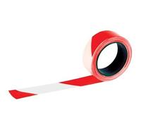 Ruban de chantier RUBAPLAST 50mm longueur 100m Rouge / blanc - TALIAPLAST - 540304