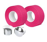 Ruban de cintre coton supérieur avec embout guidon Velox Tressostar 90 Rose