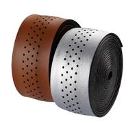 Cinta Pour Guidon De Route Velo Microfibre Perforee Marron Pour Bicyclette