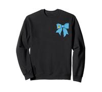 Ruban de Coquette avec nœud et Drapeau de la fierté Sainte-Lucie Sweatshirt