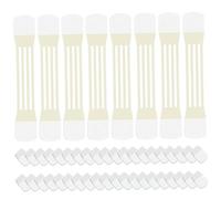 Ruban de cou, 8 pcs de couche à cou ruban coude élastique ride enrichissant les bandes suppression avec 40 coussinets adhésifs.