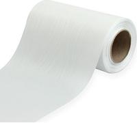 Ruban de couronne Blanc Fleurs de deuil 175mm de large 25m de long Ruban en acétate de haute qualité