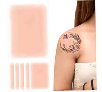 Ruban de couverture de tatouage, 6pcs étanche invisible ultra mince couverture tatouage, 3, 5x5.9 Coupable Makeup pour cicatrice et marques naissance, style 2