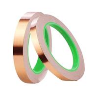 Ruban de cuivre à faire soi-même, 10 m/20 m/25 m, ruban de blindage for électrodéposition de vitraux et d'appareils électroménagers pour Artisanat, Réparations Electriques(25M_6MM)