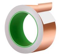 Ruban de cuivre contre les escargots - 50 mm x 20 m - Ruban de blindage EMI conducteur des deux côtés - Ruban de film de cuivre autocollant pour répulsif contre les limaces et les escargots