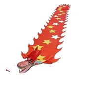 Ruban de danse du dragon Poi, Rubans de fitness for sports de plein air for jeunes/adultes/personnes âgées Fitness folklorique chinois Sports de plein air Parc extérieur(Five-pointed stars,8m/26ft)