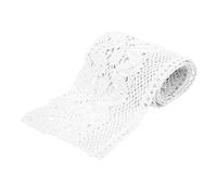Ruban de dentelle, 10 mètres de coton crochet de dentelle de dentelle couture ruban d'enveloppe pour l'artisanat, décoration de mariage, scrapbooking (Blanc)