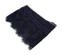 HEEPDD Ruban de Dentelle de 3 Verges, Largeur de 5,71 Pouces Polyester vêtements en Soie Broderie Dentelle Classique Longue Bordure en Dentelle Rubans Accessoires(Bleu Marine)