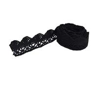 Ruban de Dentelle de Coton, 20 Mètres 2 Cm Large Vintage Crochet Couture Garniture pour Vêtements Accessoires Décorations Artisanat Sacs Robes Tenues de Soirée Cérémonie Mariage Tenue Vintage Accessoi