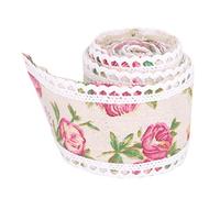 Ruban de Dentelle de Fleur Rouleau de Toile de Jute Garniture Ruban de Mariage Gâteau Vintage Rouleau de Fleur Ruban pour Accessoire de Vêtements de Soirée