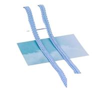 Ruban de dentelle, Dentelle 4 pièces 10 mètres 12 mm Ruban de bordure en dentelle Blanc Argenté Tressé Dentelle Bricolage Artisanat Couture Accessoires(Sky Blue,10y)