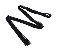 Ruban de Dentelle, Motif de Dentelle Multifonctionnelle de la Peau pour Décoration de Nappe pour les Vêtements (BLACK)