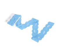 Ruban de dentelle ondulée pour décoration, conception de vêtements, loisirs créatifs, 9,1 m, 3 cm de largeur, bleu ciel, ruban élastique en nylon de qualité supérieure, durable,