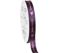Ruban de deuil lilas argent In Loving Memory 15mm 25m Décoration commémorative