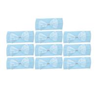 Ruban de dossier de chaise X AUTOHAUX Noeuds décoratifs pour Chaise Bandes Élastiques pour Chaise 35x15cm Bleu Clair 10Pcs