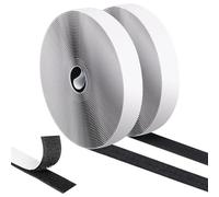 Ruban de Fixation à Crochet et Boucles Verrouillage, 8m x 2cm Shearable Scratch Autocollant Double Face Réutilisable, Bande Agrippantes Polyvalent pour Bricolage Moustiquaires Tapis