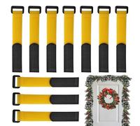 Ruban de fixation pour couronne de Noël | 10 pièces réutilisables pour plantes réutilisables, attaches de câble pour plantes de jardin en nylon - pour porte d'entrée de porte de jardin en plein air