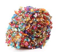Ruban de garniture en pierre colorée brillante, 1 m, strass de haute qualité, accessoire de décoration de robe pour robe de mariée, collier, Bracelet, décoration de meubles, DIY (Bandes de gravier