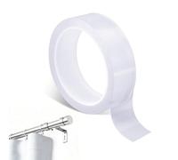 Ruban de Glissement pour Anneaux Rideaux, Ruban de Glissement pour Tringles à Rideaux Transparent Glisse Facile Empêche les Accrochages sur les Tringles (10m)