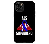Ruban de Guerrier Super-héros de la sclérose latérale amyotrophique Coque pour iPhone 11 Pro