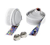 Ruban De Guidon Cinelli Caleido Blanc Perforé Route Fixe Cross Drop Bar