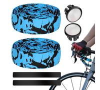 Ruban de guidon | Coque amortissante en EVA avec poignée autocollante | Bande de guidon de vélo antidérapante pour l'équitation, le cyclisme, la moto | Mise à niveau du confort amortissant les