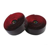 Ruban de guidon de vélo de route facile à installer, prise en main confortable, résistant à l'eau (rouge)