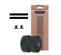 Ruban de guidon de vélo de route, matériau PU et EVA avec antidérapant et absorption des chocs, pour guidon de vélo, volant de voiture, cannes à pêche, avec extrémités de barre et bandes de bord (vert