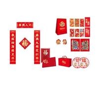 Ruban de jacuda élégant avec sceau d'or en soie calendrier calendrier chinois nouvel an 2025 autocollants muraux décoration de la prospérité et du bonheur