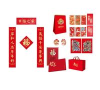 Ruban de jacuda élégant avec sceau d'or en soie calendrier calendrier chinois nouvel an 2025 autocollants muraux décoration de la prospérité et du bonheur