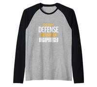 Ruban de Jeu de Mots « in My Defense I Was Left Unsupervised » Manche Raglan