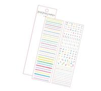 Ruban De Journalisation Coloré Sticker Compagnie Matte Finition Ruban Pour Scrapbooking Journal Calendar Planner Emballage Adhésif Résistant À La Déchirure