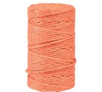 Ruban de jute Cordon de jute Décoratif Orange Ø4mm 100m pour décoration d'automne, couronnes & upcycling