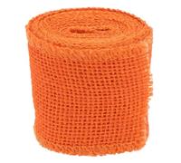 Ruban de Jute en Rouleau Orange pour Décoration de Noël | Toile de Jute, Usage Mariage et Couronnes, Longueur Deux Mètres, Style Artisanal