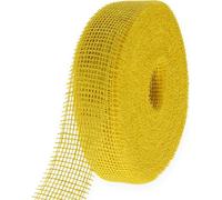 Ruban de jute jaune 5cm 40m décoration de table ruban cadeau été