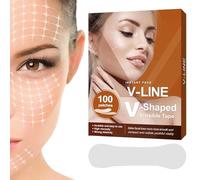 Ruban De Lifting Visage Invisible | Ruban De Lifting Facial Invisible De 100 Pièces Pour Double Menton | Autocollant De Lifting Instantané, Ruban De Visage Ultra-Mince En Forme De V Pour Rugh