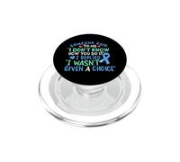 Ruban de Lutte Contre Le Cancer de la Prostate Bleu Clair PopSockets PopGrip pour MagSafe