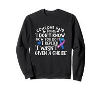 Ruban de Lutte Contre Le Cancer de la thyroïde Bleu Rose Sarcelle Sweatshirt
