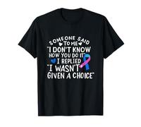 Ruban de Lutte Contre Le Cancer de la thyroïde Bleu Rose Sarcelle T-Shirt