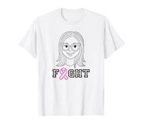 Ruban de Lutte Contre Le Cancer du Sein Rose 5K Soutien Femme T-Shirt