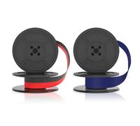 Ruban De Machine À Écrire 2 Pièces, Ruban De Machine À Écrire Vintage Classique, Ruban De Machine À Écrire Noir Rouge Et Bleu, Ruban De Machine À Écrire En Nylon Pratique