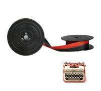 Ruban de Machine à écrire- Compatible avec Modèles GR4 - Noir et Rouge - pour Olivetti Lettera, Lexicon, Linea, Studio, Underwood, Valentine et Plus