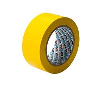 Ruban de marquage au sol en PVC | Ruban de marquage de sécurité en vinyle de qualité supérieure | Pour entrepôts, industries, magasins | Rouleau simple de 50 mm x 33 m (jaune)
