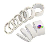 Ruban de Masquage, 10 Rouleau de Ruban Adhésif de Masquage 10/20/30/50 mm x 20 m Masking Tape Blanc Ruban de Peintre, Ruban Adhesif Masquage Bande de Masquage pour Peinture,DIY,Artisanat & Décoration