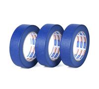 Ruban De Masquage De Peinture Bleu Ruban Adhésif Pour Décoration,Peinture,Intérieur Et Extérieur,Résistant Aux Uv,36mm X 45m,Lot De 3 Rouleaux