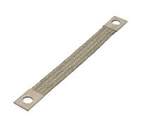 Ruban de masse, câble de masse section : 16 mm², longueur : 200 mm, câble de terre en cuivre flexible tressé, avec manchons de contact sertis, 1 pièce